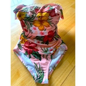 NEW with tags Tropical Print One Piece SwimSuit